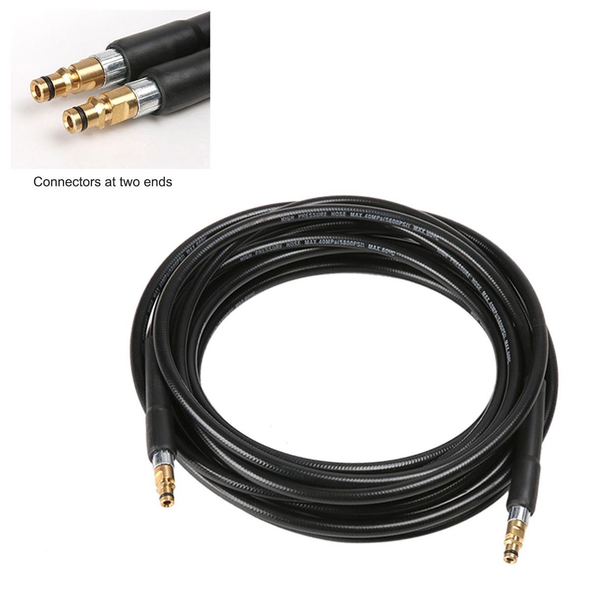 15M High Pressure Washer Hose 5800psi Rubber Hose Car