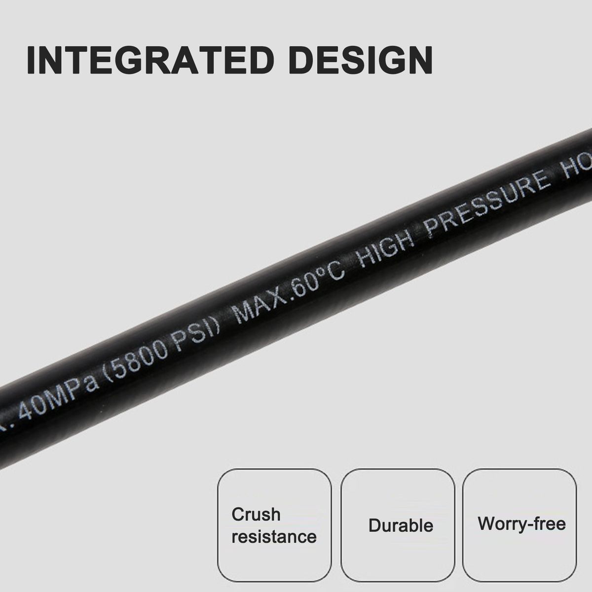 15M High Pressure Washer Hose 5800psi Rubber Hose Car