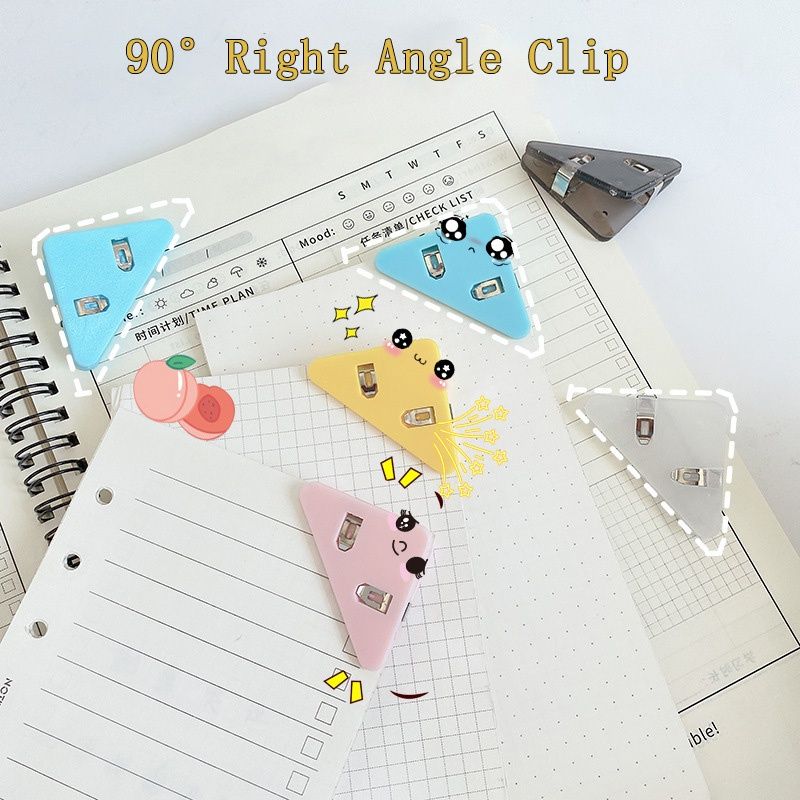 20pcs Plastic Triangle Corner Clip To Prevent Book Curling