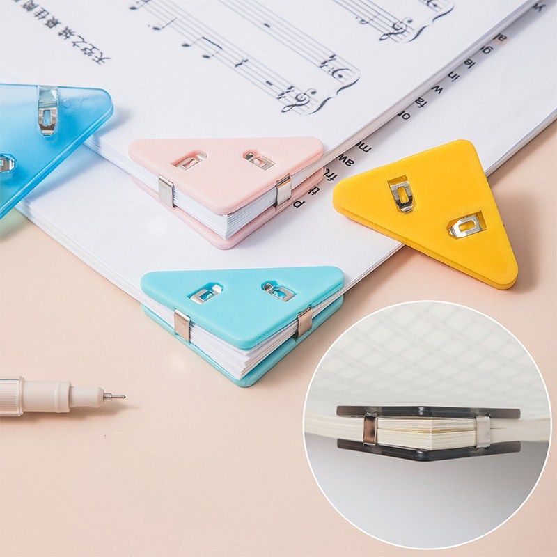 20pcs Plastic Triangle Corner Clip To Prevent Book Curling
