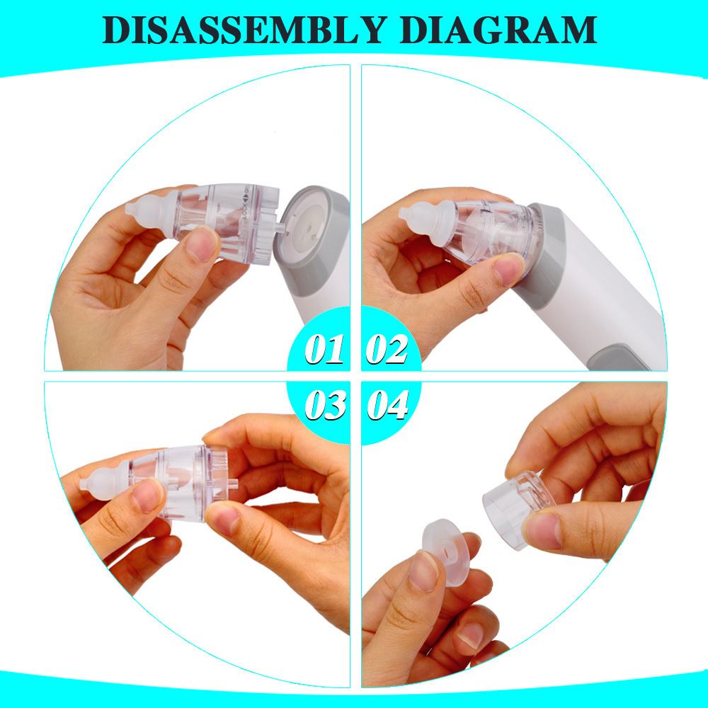 2 In 1 Baby Nasal Aspirator   Blackhead Remover Vacuum