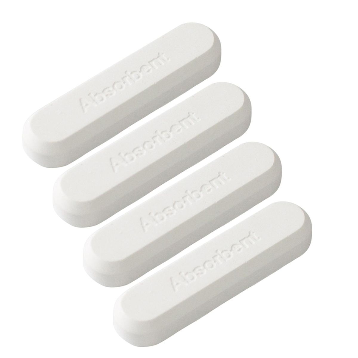 4Pcs Water Absorption Rod Diatomaceous Earth Moisture Drying Stick White