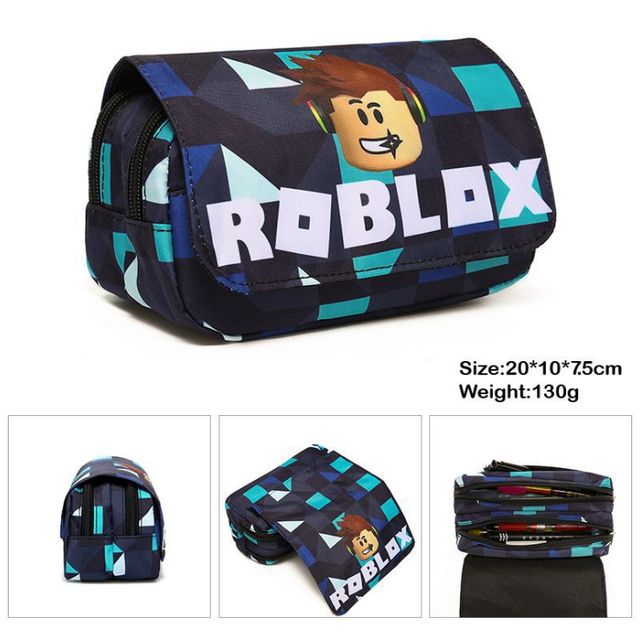 Children Robloxing Pencil Case Kids Cartoon Zipper
