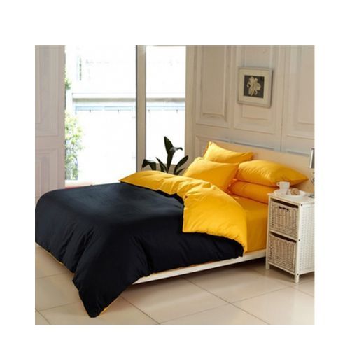 Complete American Cotton Duvet - Yellow N Black