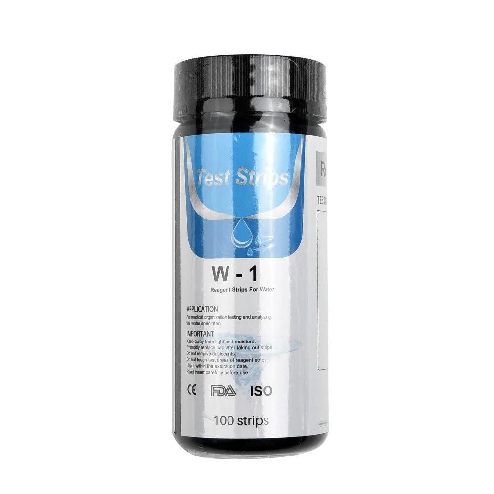 50PCS Water Total Hardness Test Strips Quick And Easy Testing Kit 0-425 PPM New Water Quality Test Strip For Testing Hardness PH