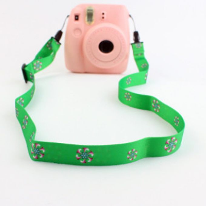 Vintage Strap Single Shoulder Neck Belt For Fuji Insdax Polaroid Green