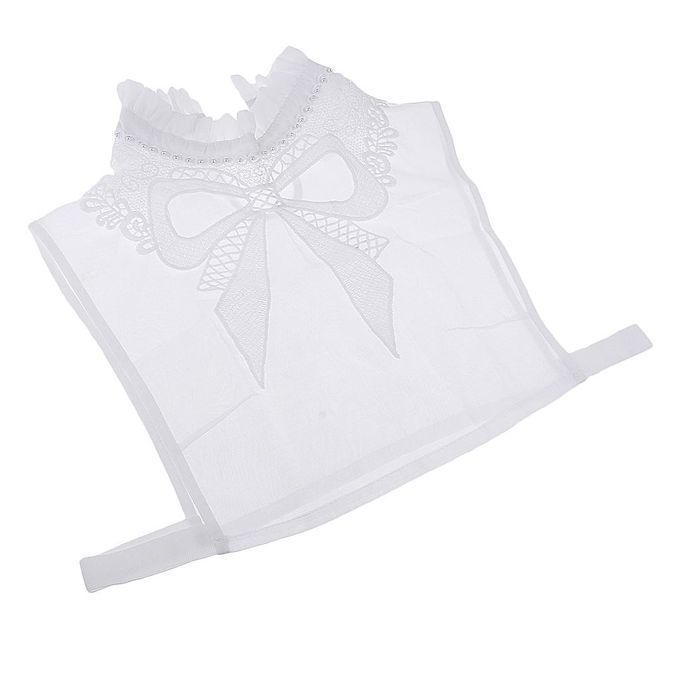 Women False Collar Choker Ladies Reto Peter Pan Lapel - Style 3-White