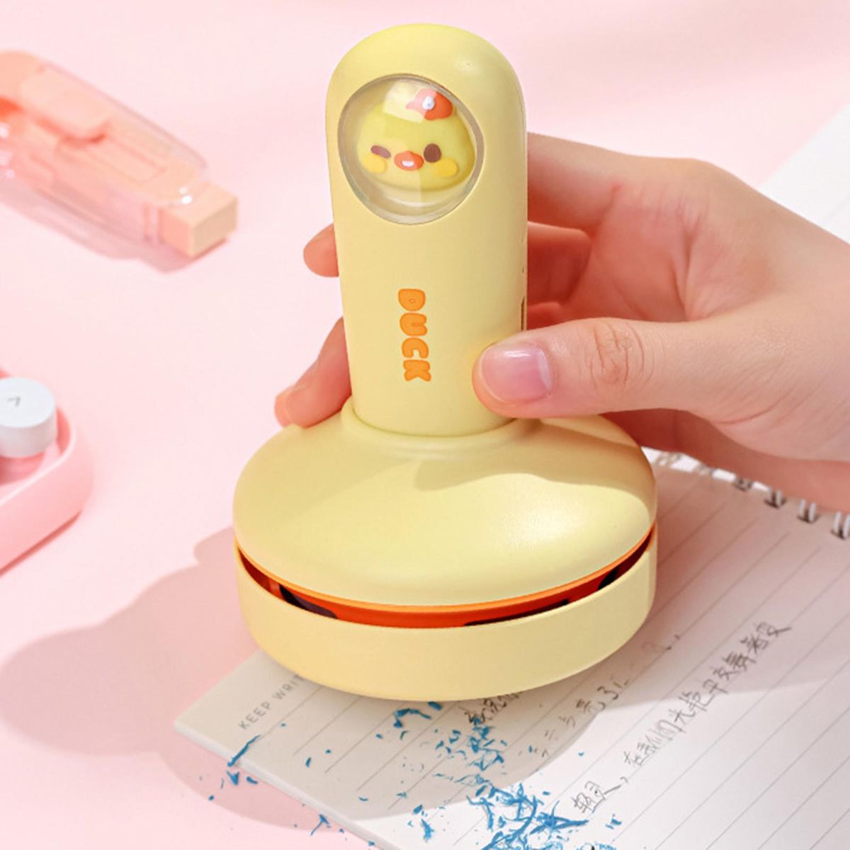 1 Set Mini Vacuum Cleaner Vacuum Cleaner Computer Keyboard Cleaning Tool Yellow