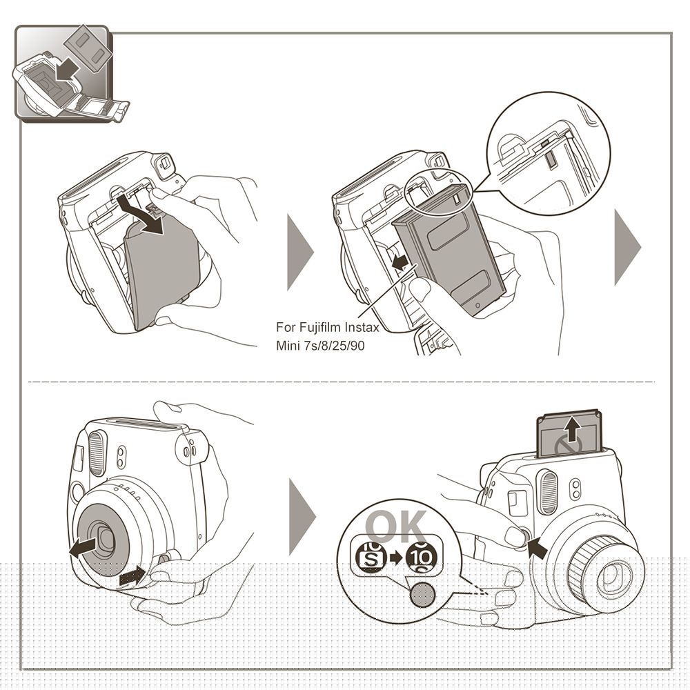 Fujifilm Instax Mini 20 Sheets White Film Photo Paper