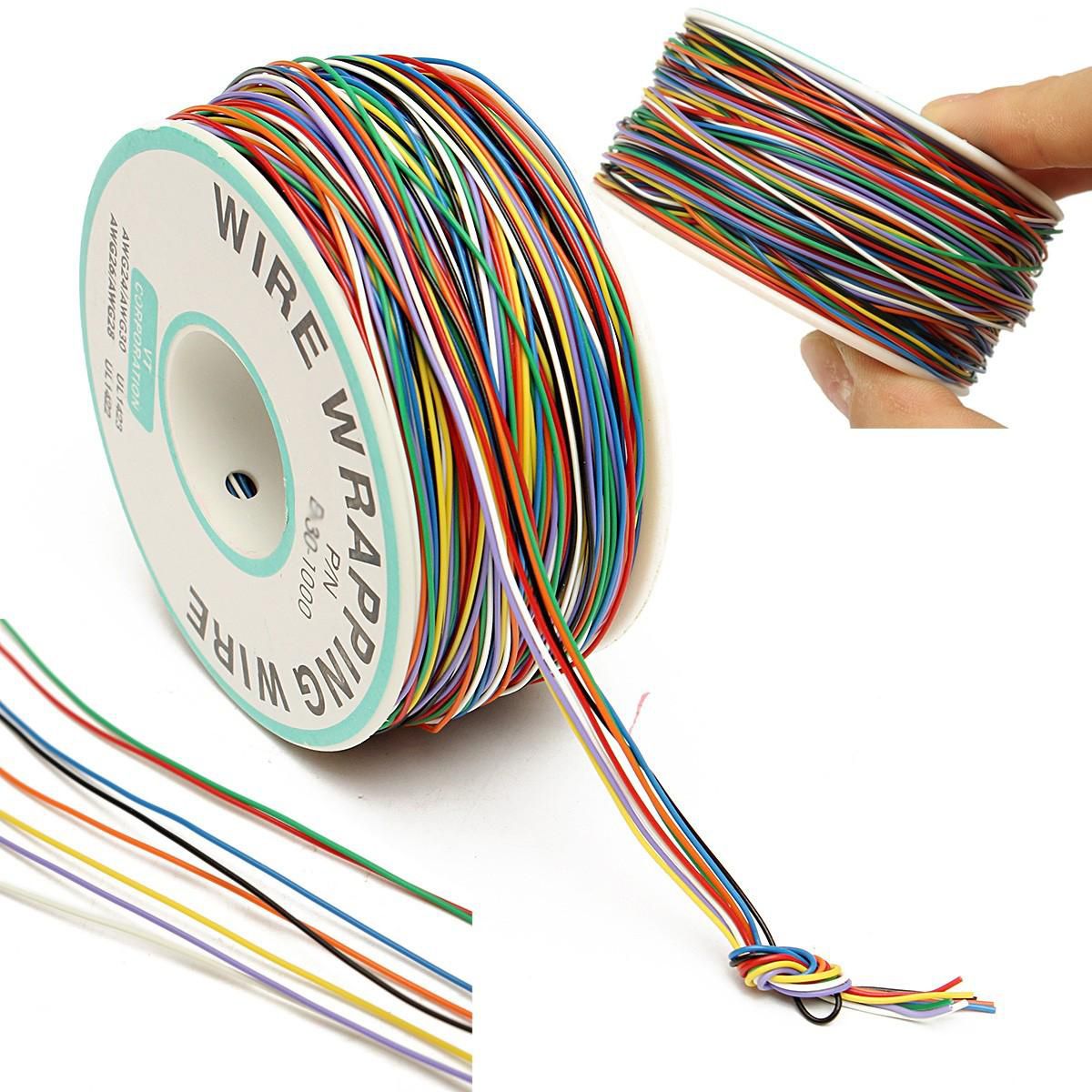 8-Wire Colored Insulation Test Wrapping Copper Cable