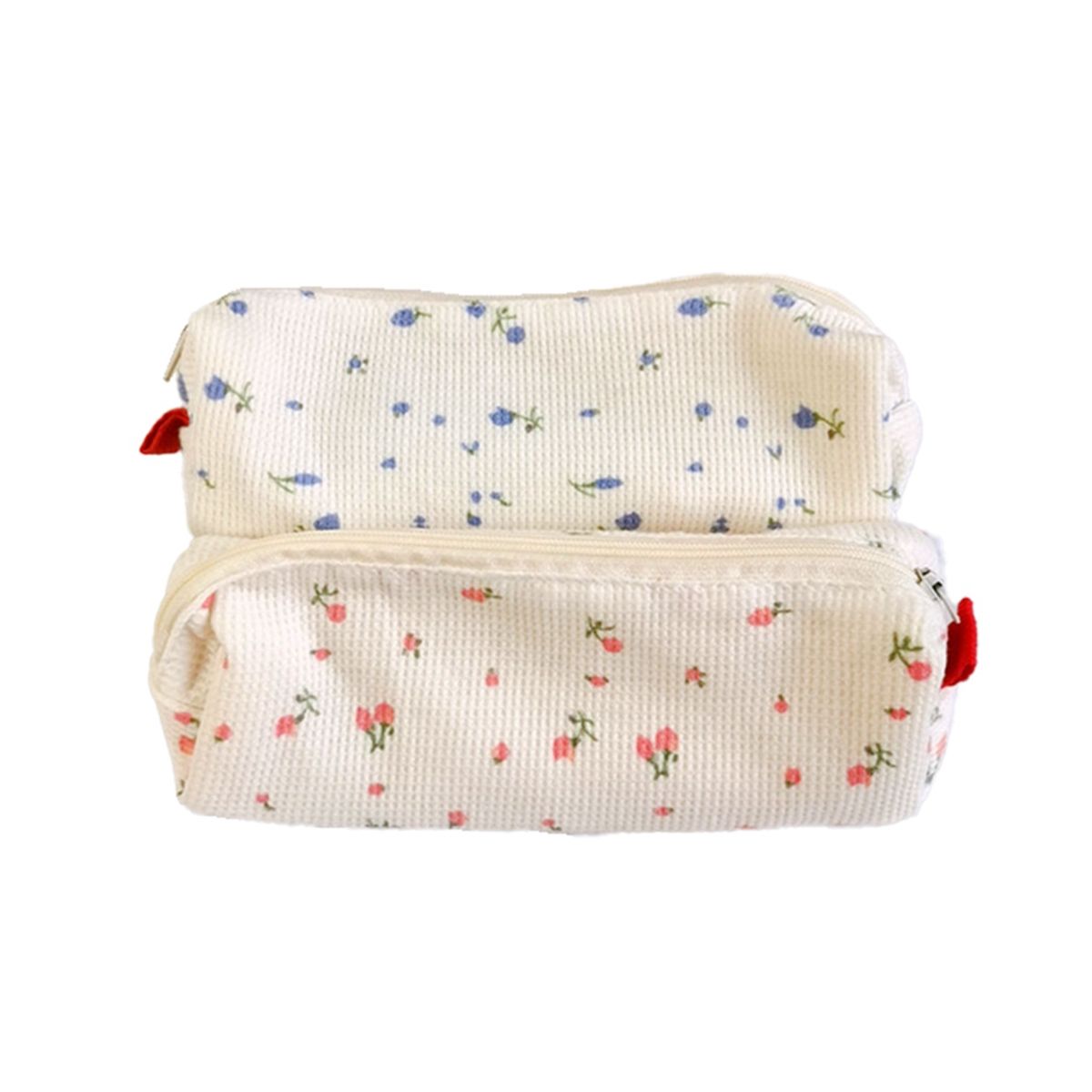 Ins Self-Made Simple Small Pen Bag Cute Small Girly Heart Mini Stationery Storage Bag 2 Packs