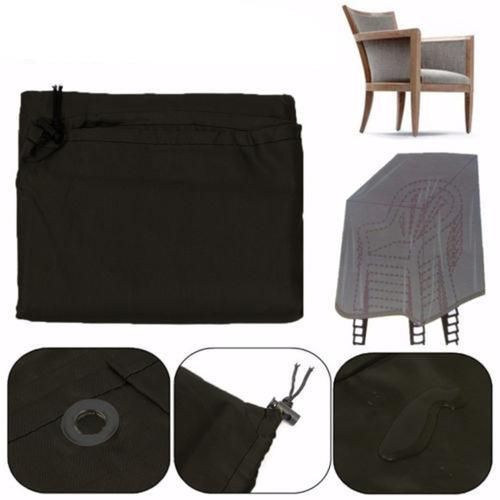 Stacked Chair Dust Cover Storage Bag Outdoor Garden Patio Furniture Protector High Quality Waterproof Dustproof Chair Organizer