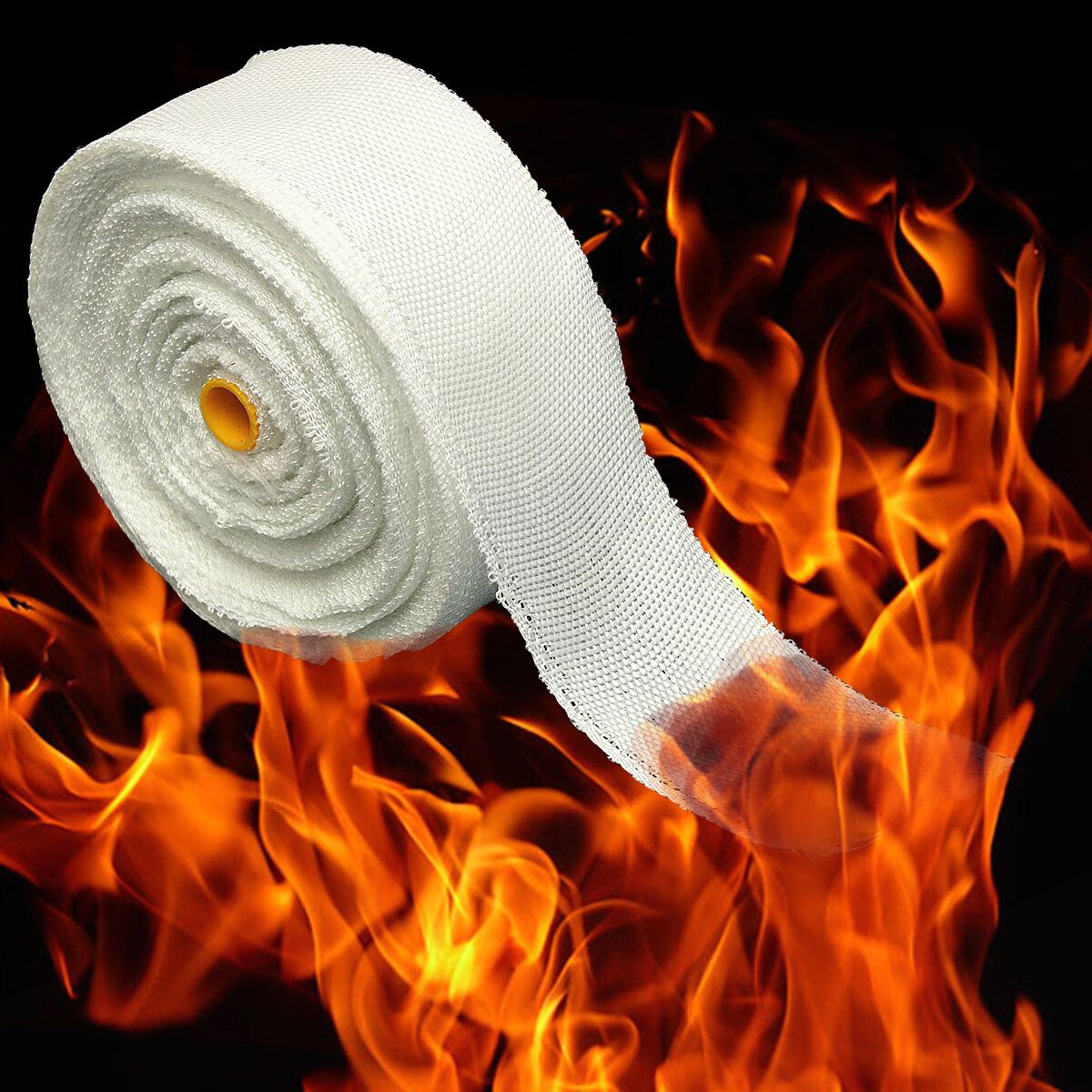 Teamtop 2" 33 Yards Fiberglass Cloth Tape E-Glass Glass Fiber Plain Weave 5cm X 30m