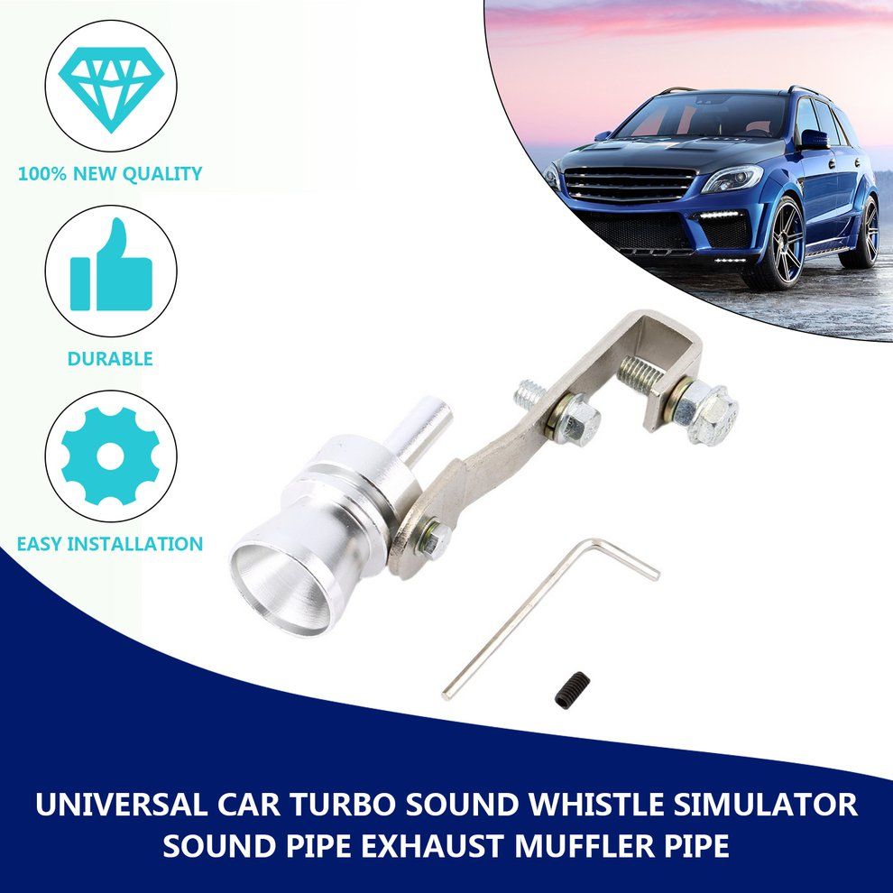 MT  Universal Car Turbo Sound Whistle   Sound Pipe Exhaust Muffler Pipe