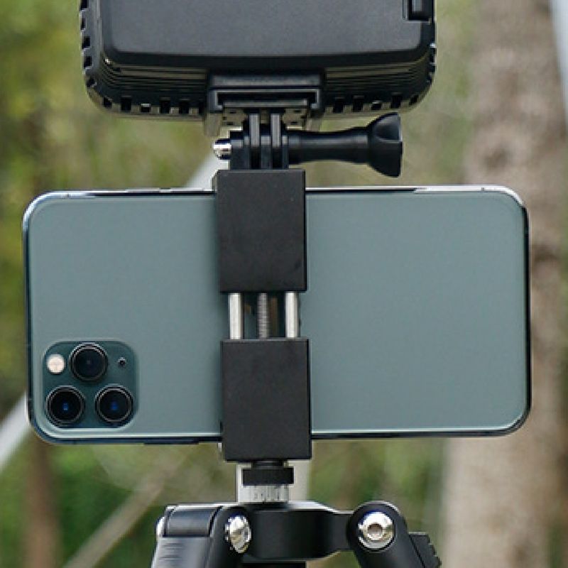 Universal Adjustable Mobile Phone Clip Bracket With 1/4