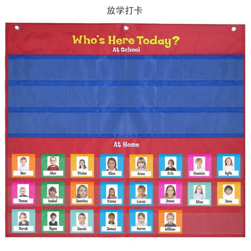 Can School Students' Attendance Hanging Bag Sign in   Be Pasted with Photo