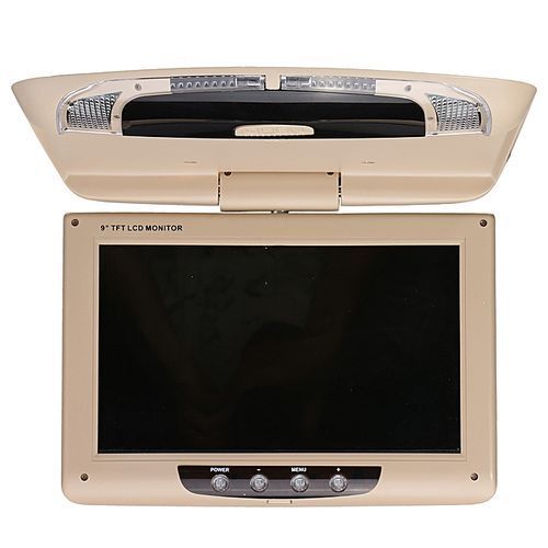 9'' Screen Flip Down Roof Mount Monitor Overhead TFT LCD Car DVD HDMI Player 12V