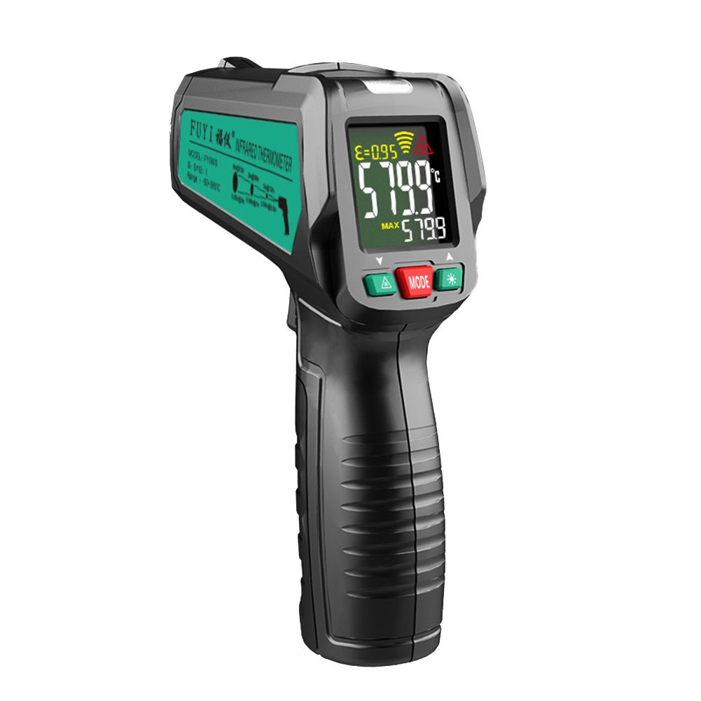 Pro Digital Infrared Thermometer Non Contact Temperature Gun Laser Handheld IR Temp Gun Colorful LCD Display -50-580C Alarm