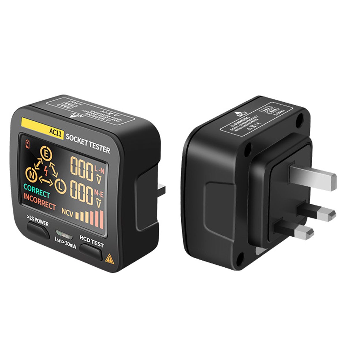 Outlet Tester Socket Standard 0.1-250V Outlets 8 Visual