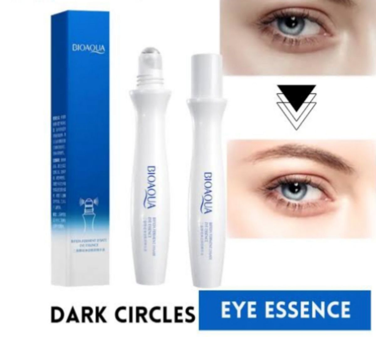 Hyaluronic Acid Eye Serum +2 Pcs Of  Eye Mask (Dark Circle Remover Combo)