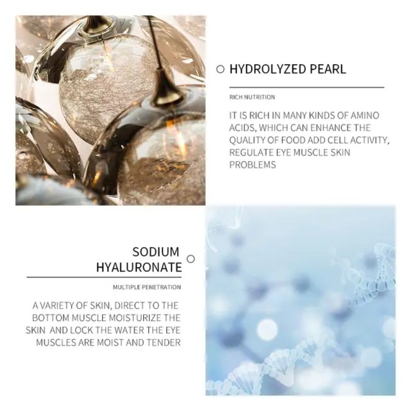 Hyaluronic Acid Eye Serum +2 Pcs Of  Eye Mask (Dark Circle Remover Combo)