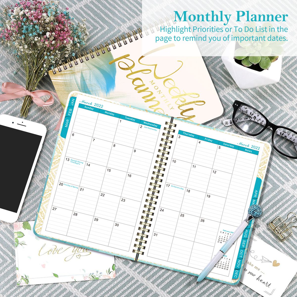 2023 Planner 365 Days Monthly Weekly Planner To Do List A5