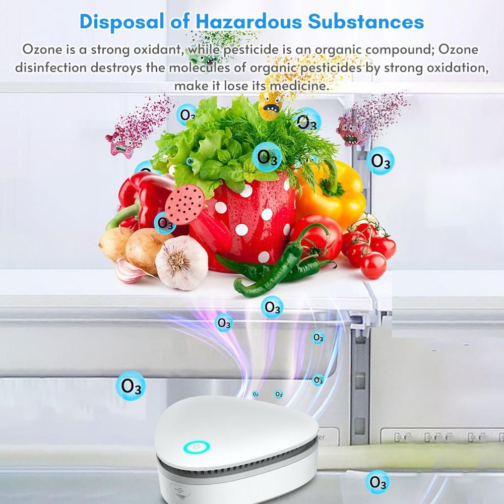 Fridge Deodorizer Mini USB Fridgerator Freashener Deodorizer Odor Eliminator Ozone Generator for Car Closet   Wardrobe Toddler Toy Pet Nest