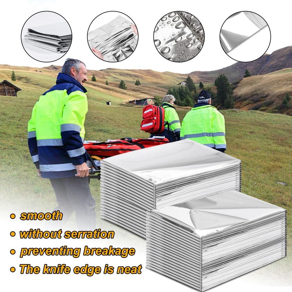 12 Pack Emergency Blanket, Thermal Foil Blankets First Aid