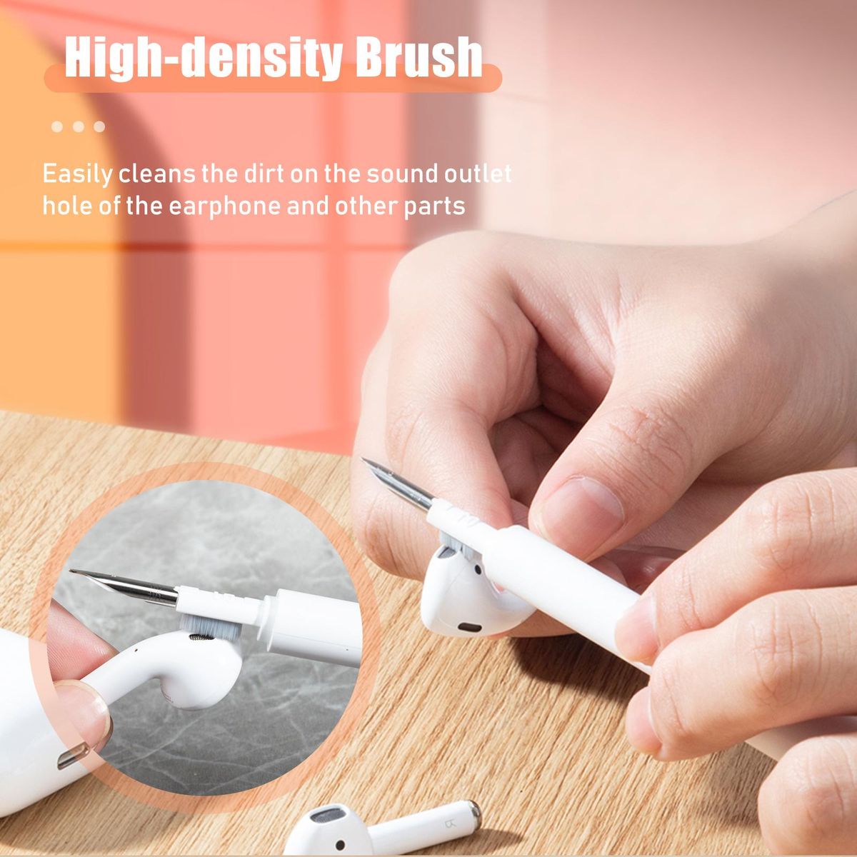 4 in 1 Cleaning Pen for Earphones Multifunctional Headphone Cleaning Pen Brush for Earphones Case Earbuds Cleaning Tools for Cameras Laptops Computer Keyboard