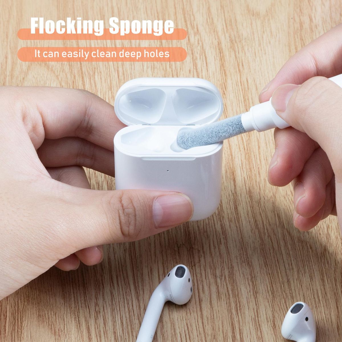 4 in 1 Cleaning Pen for Earphones Multifunctional Headphone Cleaning Pen Brush for Earphones Case Earbuds Cleaning Tools for Cameras Laptops Computer Keyboard