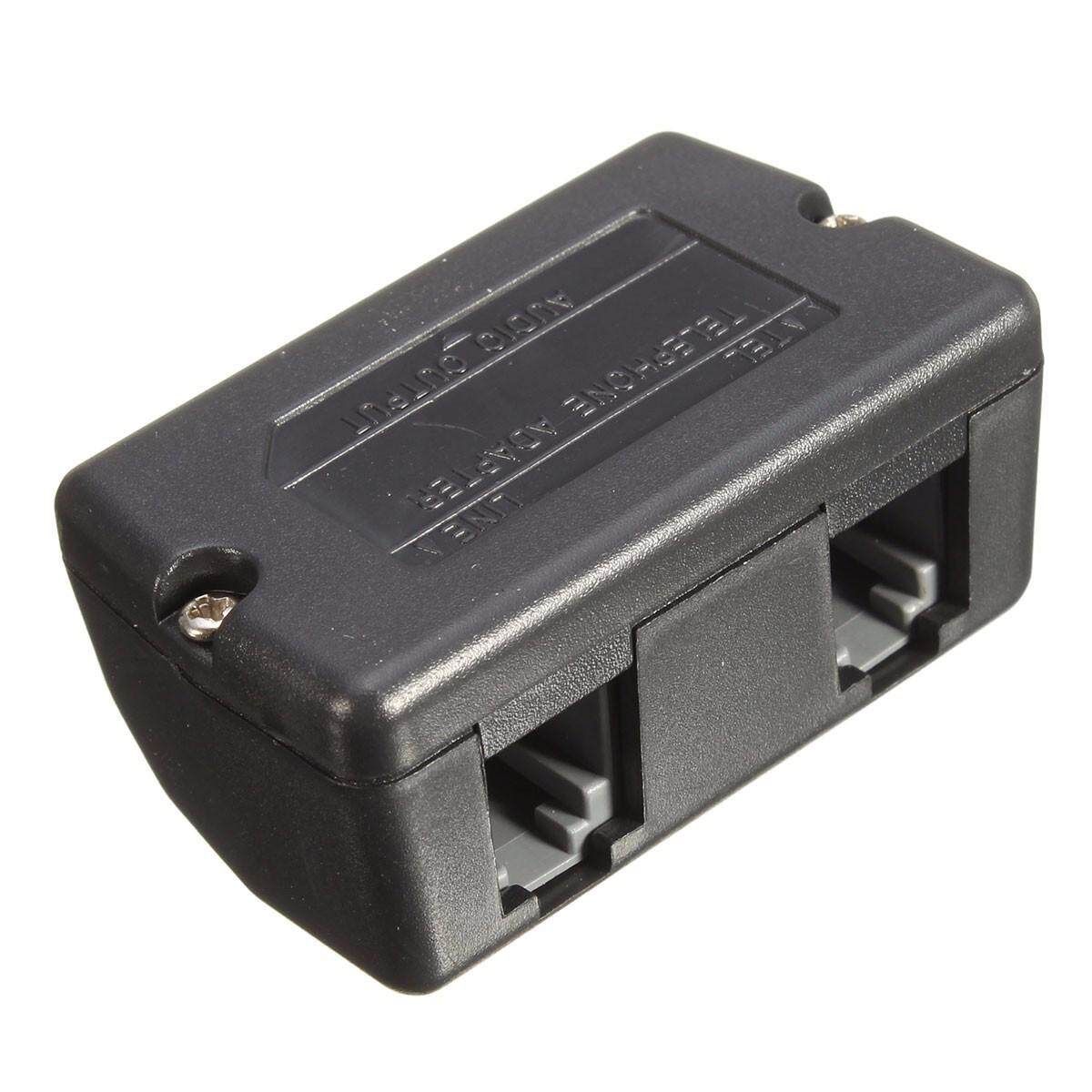 5pcs Black 3.5mm Dictaphone Telephone Recording Adapter For Digital Voice Recorder