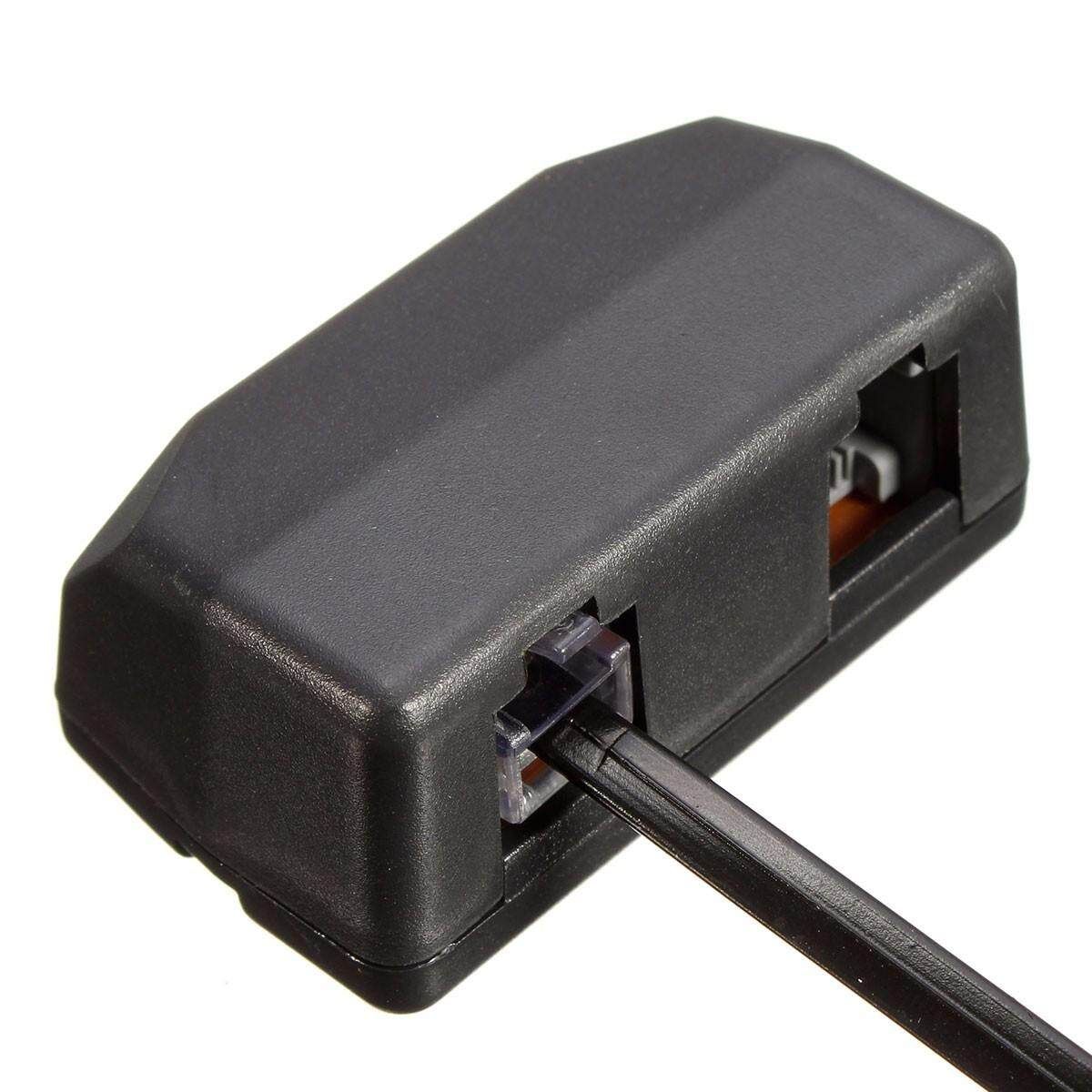 5pcs Black 3.5mm Dictaphone Telephone Recording Adapter For Digital Voice Recorder