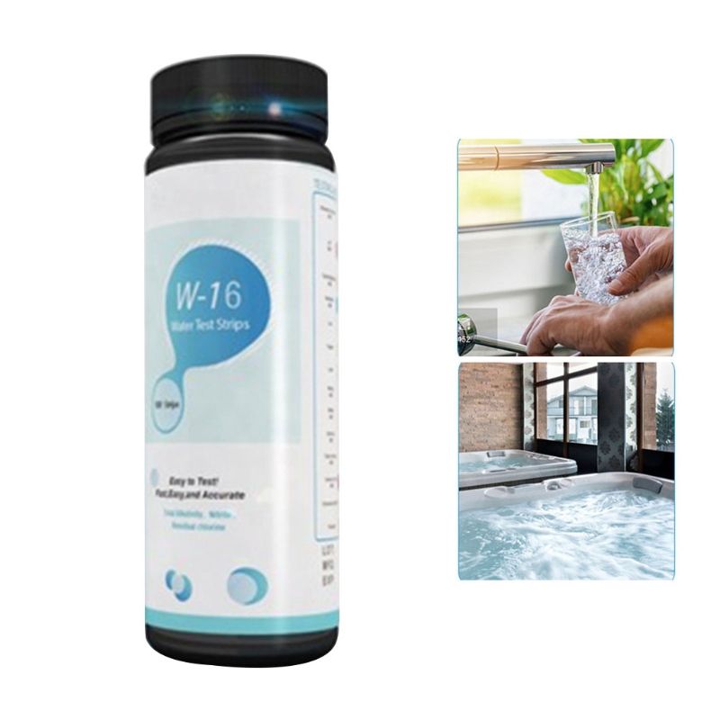 16-in-1 Water Test Strips Water Quality Test Kit Spa Test Strip For Hot Tubs Testing Calcium And Magnesium
