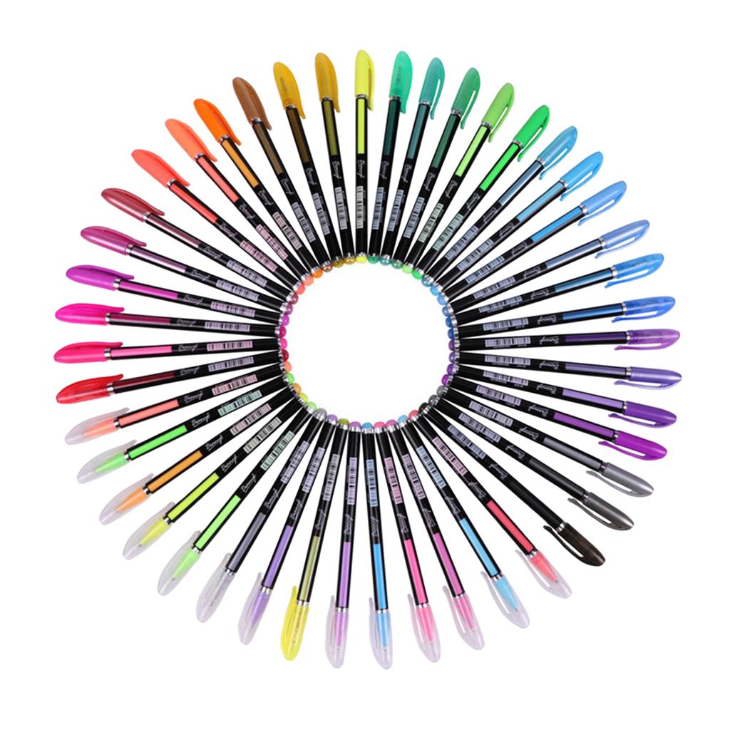 48 Colors  Pens Sparkle Glitter Pen For School Office Drawing