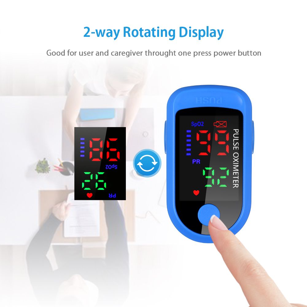Fingertip Pulse Oximeter Blood Oxygen Saturation Monitor