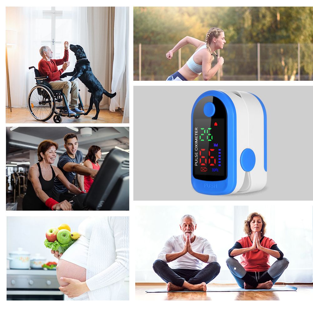 Fingertip Pulse Oximeter Blood Oxygen Saturation Monitor