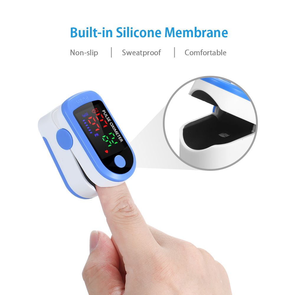 Fingertip Pulse Oximeter Blood Oxygen Saturation Monitor