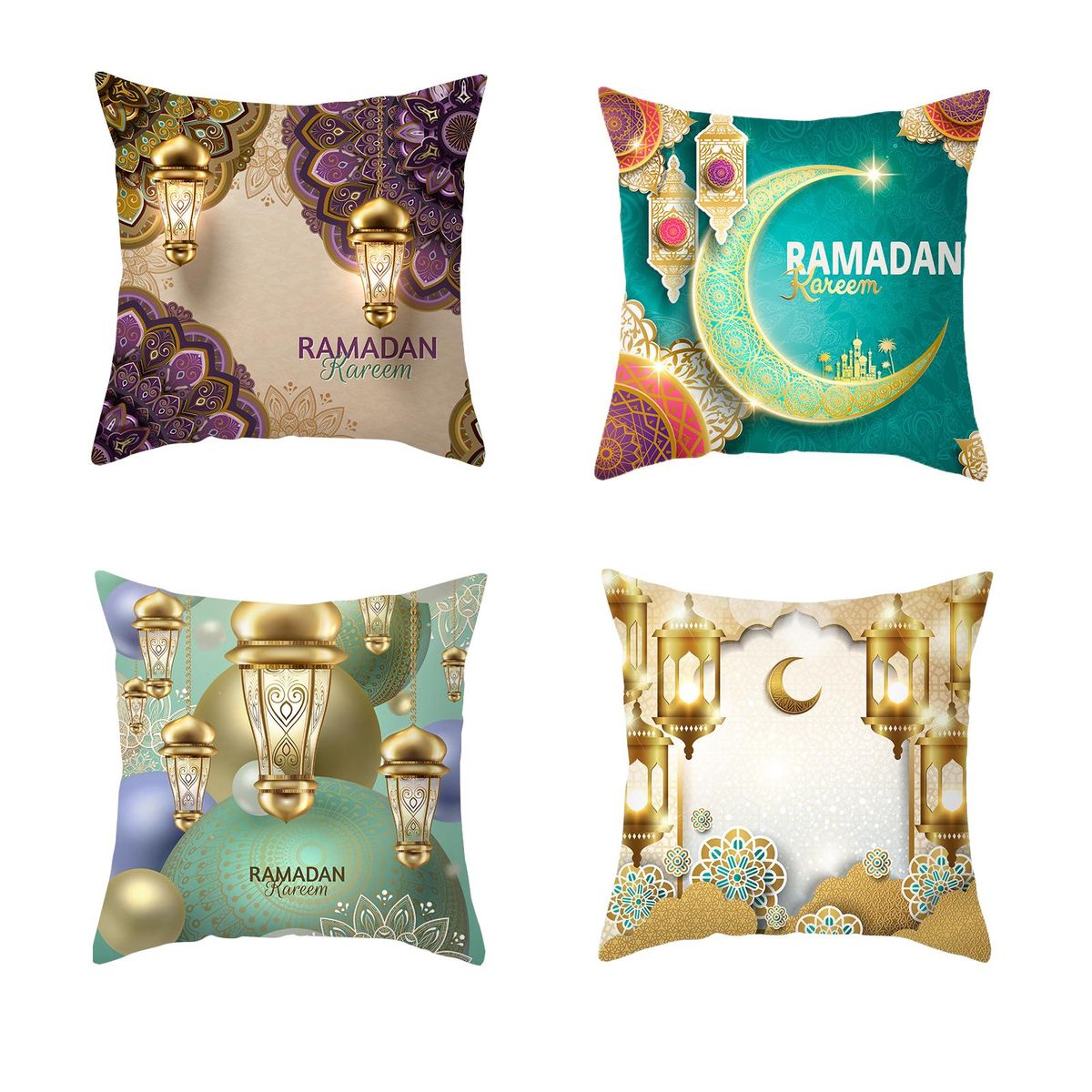 Ramadan Mubarak Home Decoration Pillow Case Style 2