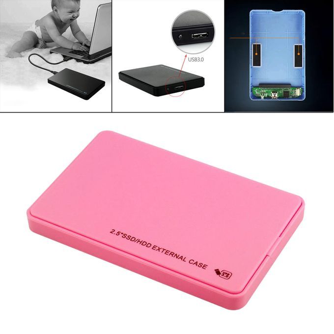 Laptop 4tb External Hard Drive Micro USB HDD Pink