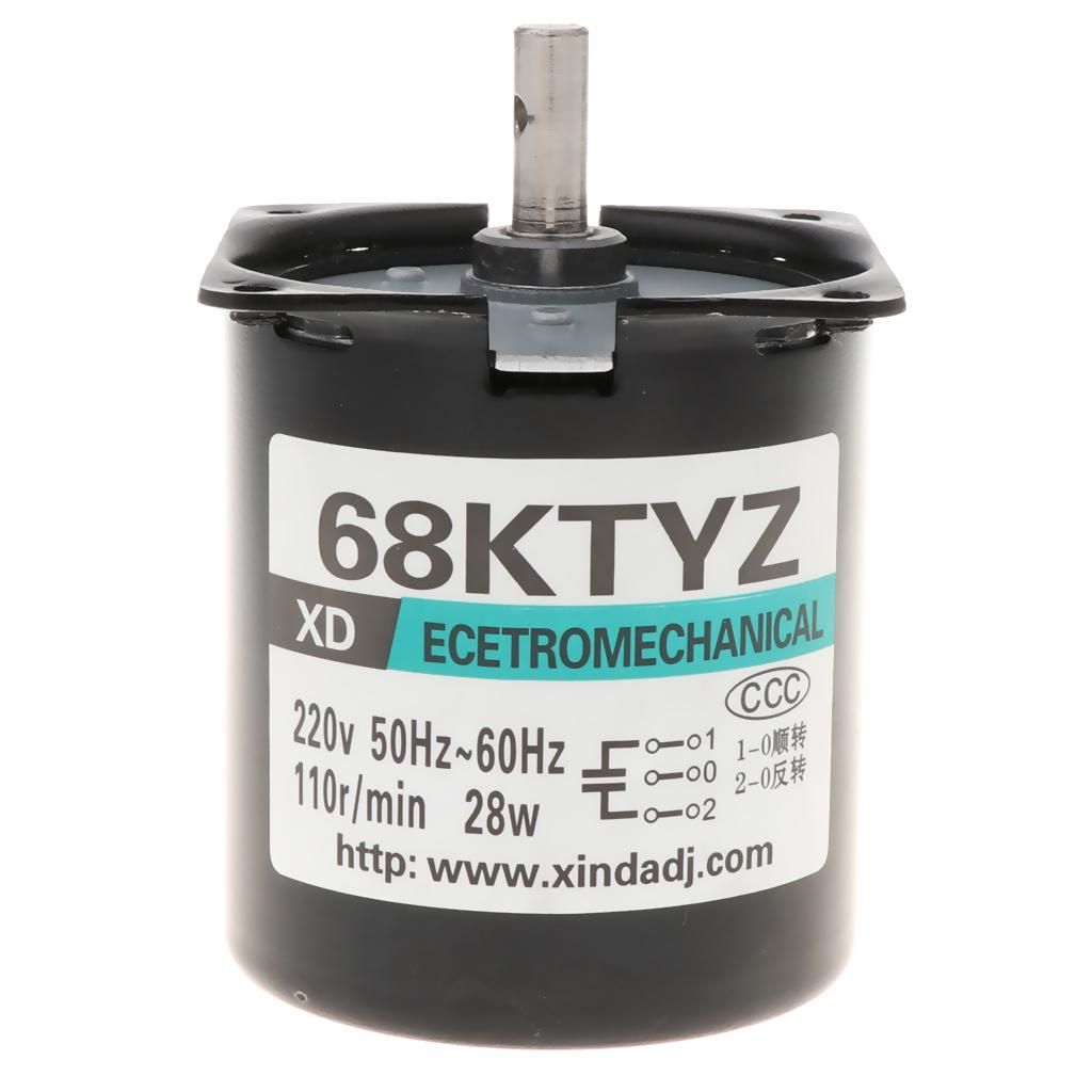 D Shaft Low Speed  220V 28W CW/CCW Permanent  Gear Motor