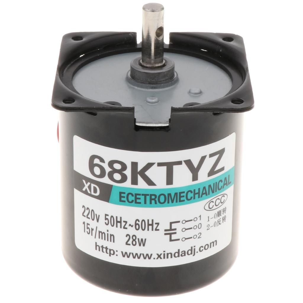 D Shaft Low Speed  220V 28W CW/CCW Permanent  Gear Motor