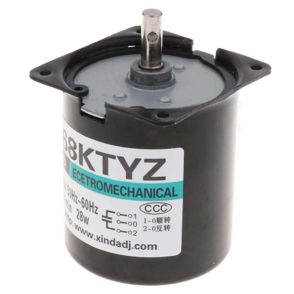 D Shaft Low Speed  220V 28W CW/CCW Permanent  Gear Motor