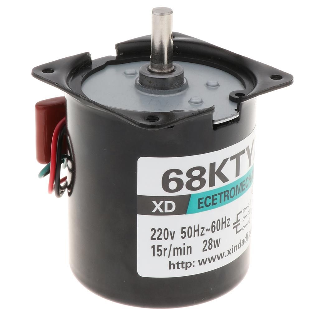 D Shaft Low Speed  220V 28W CW/CCW Permanent  Gear Motor