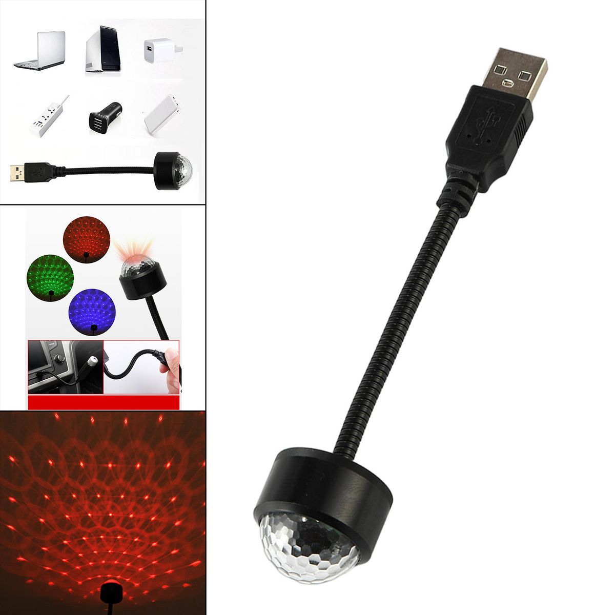 USB  Lights Flexible Plug And Play Multiple Color