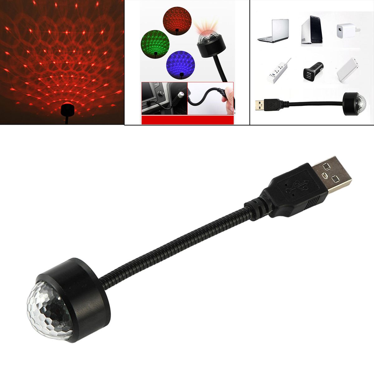 USB  Lights Flexible Plug And Play Multiple Color