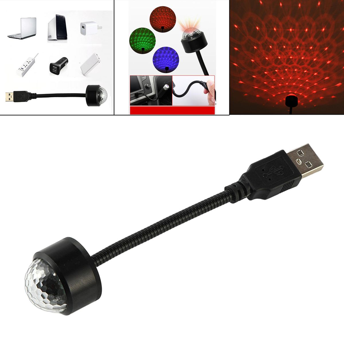 USB  Lights Flexible Plug And Play Multiple Color