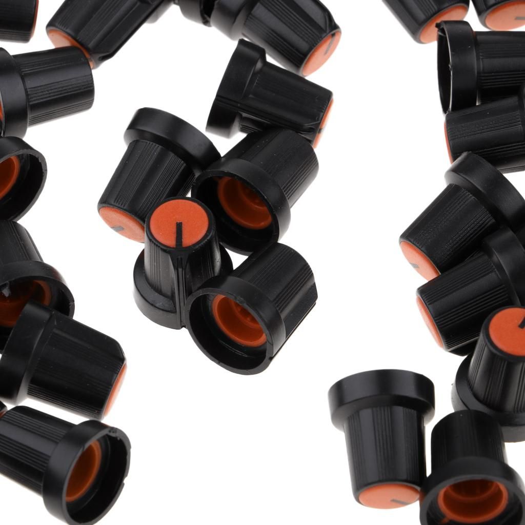 Approximately 100 Mini Caps 6mm Potentiometer Control Volume Orange
