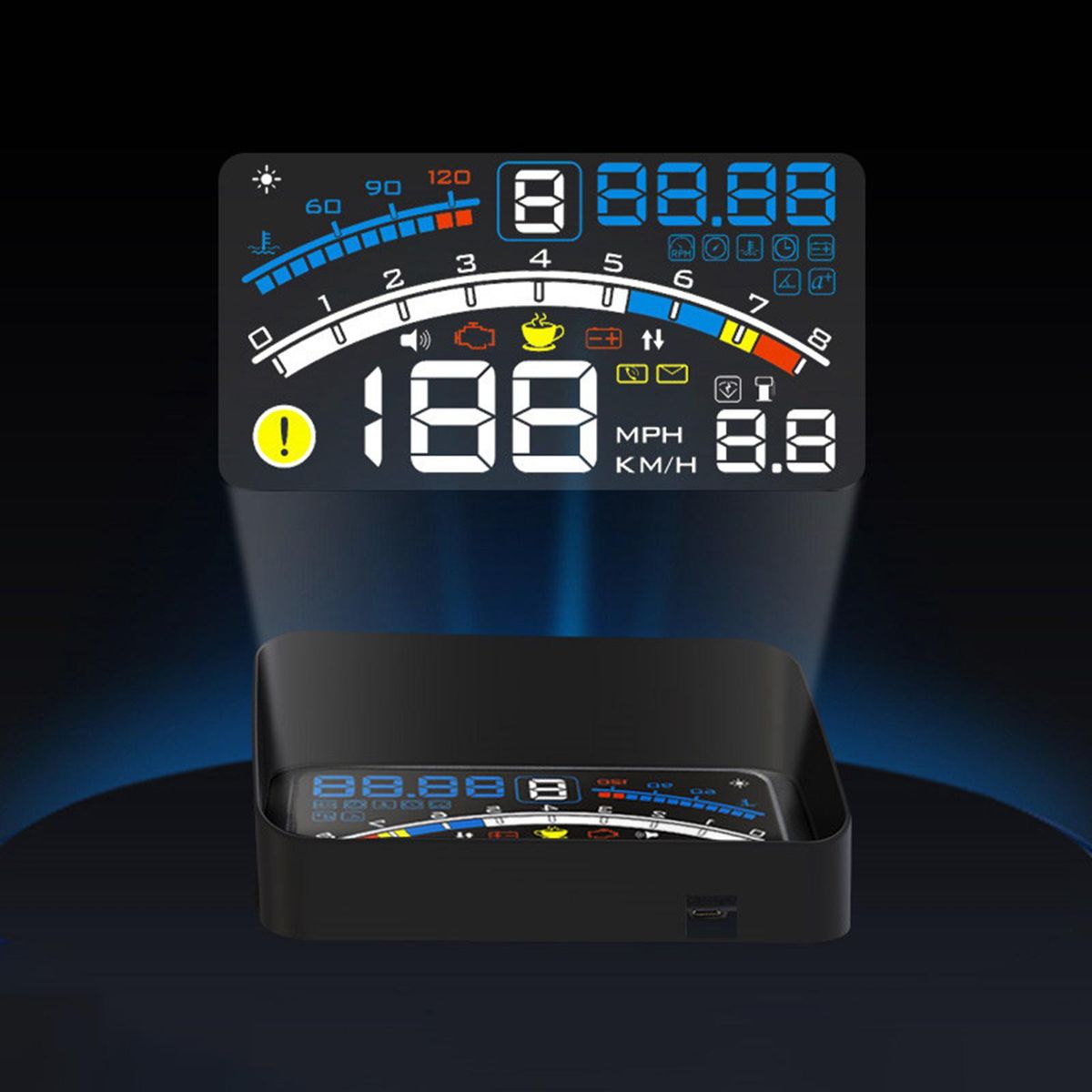 Car Digital Speedometer HUD  Display Windshield For Ash-4E