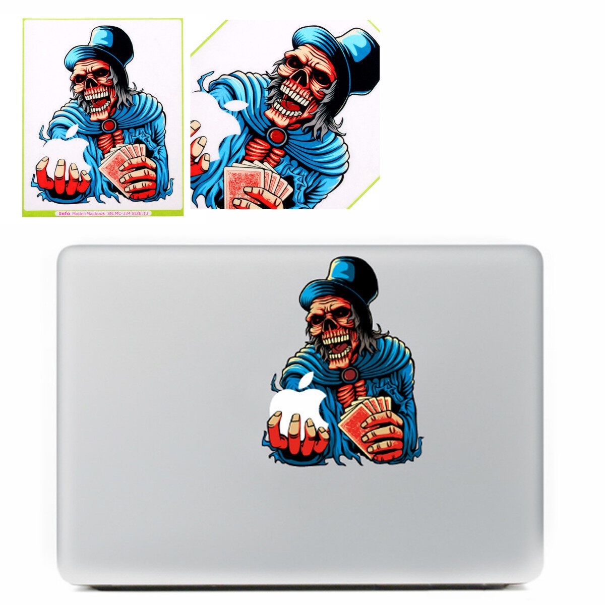 Teamtop Poker Devil Catching Sticker For Macbook Air Pro 11
