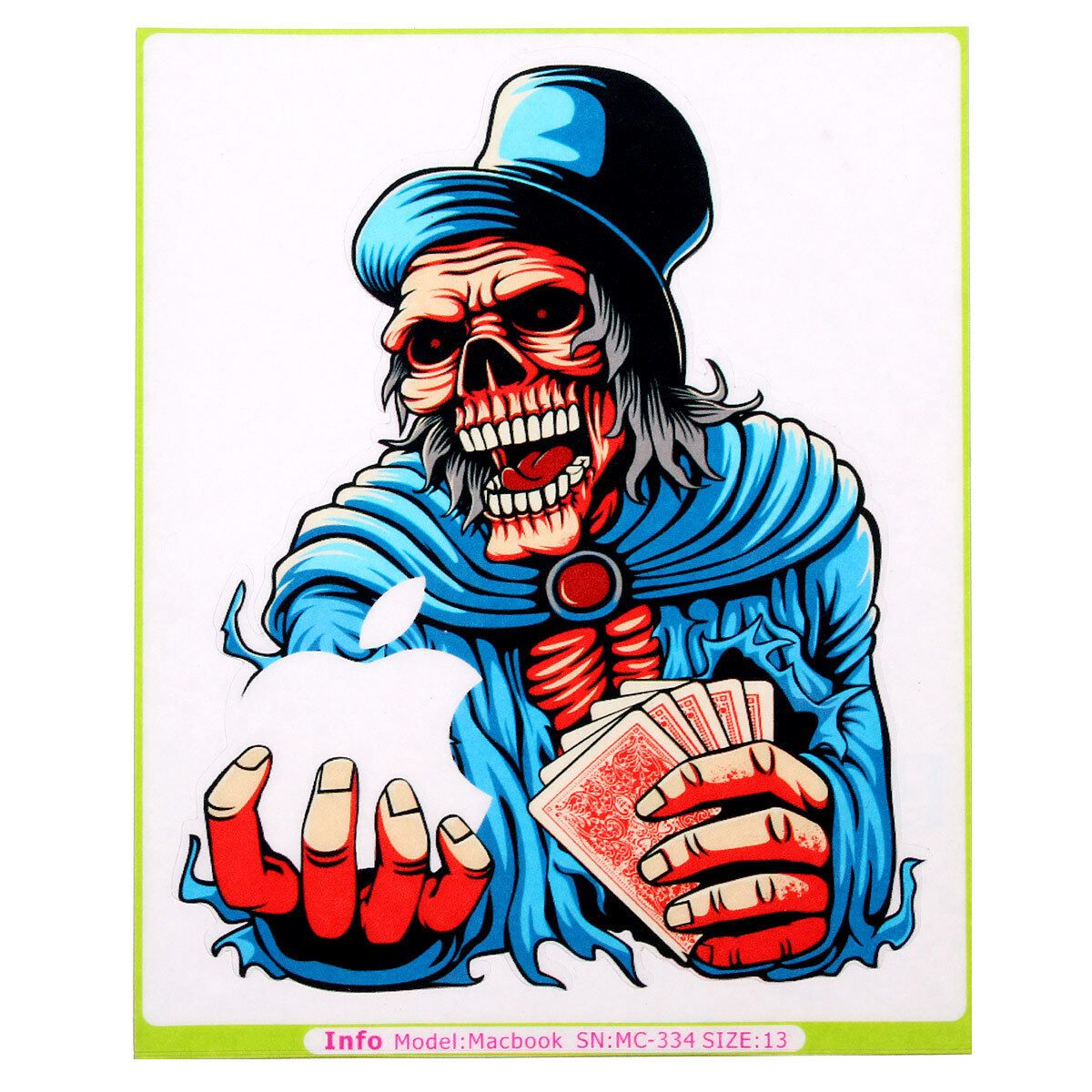 Teamtop Poker Devil Catching Sticker For Macbook Air Pro 11" 12'' 13" 15" 17